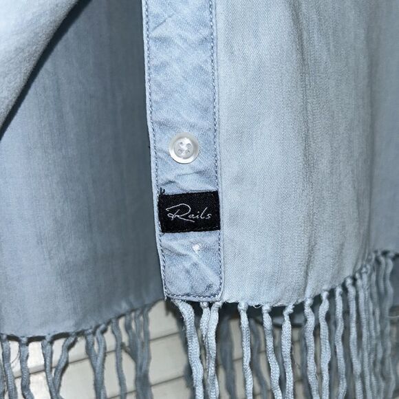 Western crop & 🤠🐴 fringe ‘denim’ shirt 👕 brunch to ride in your Pony! - Picture 4 of 17